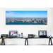 Ebern Designs Panoramic Aerial View of Chicago from Lake Michigan, Illinois Photographic Print on Canvas in White | 12 H x 36 W x 1.5 D in | Wayfair