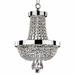 Rosdorf Park Wilhelm 3 - Light Unique/Statement Empire Pendant w/ Crystal Accents in Gray | 17.5 H x 11 W x 11 D in | Wayfair