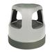 WFX Utility™ 2 - Step Plastic Lightweight Rolling Step Stool Plastic in Gray | 16 W x 16 D in | Wayfair CRA50011PK82