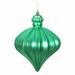 The Holiday Aisle® 6" Matte Onion Drop Christmas Ornament Plastic in Green | 6 H x 6 W x 6 D in | Wayfair E997E46F855749D28711E44FA6DC131A