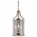 Red Barrel Studio® Colleyville 3 - Light Lantern Geometric Pendant Glass in Gray | 22.5 H x 10 W x 10 D in | Wayfair DVP4410SN