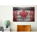 Winston Porter Canada Hockey Goal Gate #3 Photographic Print on Canvas in Gray/Red | 8 H x 12 W x 0.75 D in | Wayfair