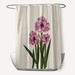 August Grove® Amaryllis Floral Print Single Shower Curtain in Gray/Brown | 74 H x 71 W in | Wayfair AGGR2255 37695217