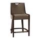 Fairfield Chair Anthony 26.5" Counter Stool Wood/Upholstered in Brown | 39.5 H x 21.5 W x 22 D in | Wayfair 8741-C7_ 9177 35_ Espresso