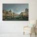 Fleur De Lis Living "Venice The Grand Canal" by Canaletto Print of Painting on Wrapped Canvas in Blue/Green | 18 H x 27 W x 1.5 D in | Wayfair