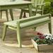 Latitude Run® Boganville Picnic Outdoor Bench Wood/Natural Hardwoods in Green/Blue | 22 H x 81 W x 24 D in | Wayfair