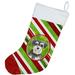 The Holiday Aisle® Candy Stripe Christmas Stocking Polyester in Red | 18 H x 13.5 W in | Wayfair F8F7EEC4855F45E18A260824AF83FEEB