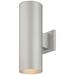 Orren Ellis Brooklands 2-Light Outdoor Armed Sconce Metal in Gray | 14 H x 5 W x 7.75 D in | Wayfair V9635-20