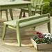 Latitude Run® Boganville Picnic Outdoor Bench Wood/Natural Hardwoods in Brown/Green/White | 22 H x 81 W x 24 D in | Wayfair