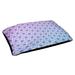 Tucker Murphy Pet™ Byrge Hexagons Triangles Dog Bed Pillow Polyester/Metal in Blue/Indigo | 6.5 H x 40 W x 30 D in | Wayfair