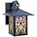 Fleur De Lis Living Sechrist 1-Light Outdoor Wall Lantern Glass in Brown | 15 H x 12 W x 14.5 D in | Wayfair E39D839136BD4B8DB81302CD5DB65145