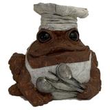 HomeStyles Chef Character Toad/Frog Garden Statue Resin/Plastic in Brown | 5.25 H x 5.75 W x 5.5 D in | Wayfair 94006