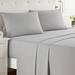 Latitude Run® Bruyn Double Brushed Hotel Luxury Sheet Set w/ Extra Soft Sheets & Pillowcases Microfiber/Polyester in Gray | California King | Wayfair