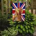 The Holiday Aisle® English Union Jack British Flag 2-Sided Garden Flag, Polyester in Orange/Gray | 15 H x 11 W in | Wayfair