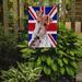 The Holiday Aisle® English Union Jack British Flag 2-Sided Garden Flag, Polyester in Red/Gray | 15 H x 11 W in | Wayfair