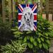 The Holiday Aisle® English Union Jack British Flag 2-Sided Garden Flag, Polyester in Gray/Blue | 15 H x 11 W in | Wayfair