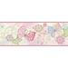 Zoomie Kids Melnick Boho Butterflies 15' x 6.5" Floral Border Wallpaper Vinyl in White | 6.5 W in | Wayfair BBC46451B