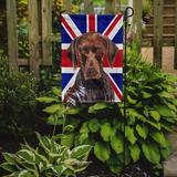 The Holiday Aisle® English Union Jack British Flag 2-Sided Garden Flag, Polyester in Red/Black/Brown | 15 H x 11 W in | Wayfair