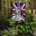 The Holiday Aisle® English Union Jack British Flag 2-Sided Garden Flag, Polyester in Gray/Blue | 15 H x 11 W in | Wayfair