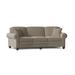 Fairfield Chair Crosby 100" Rolled Arm Curved Sofa w/ Reversible Cushions Polyester/Other Performance Fabrics in Gray/Brown | Wayfair
