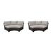 kathy ireland Homes & Gardens River Brook Curved Armless Sofa 2 Per Box Patio Chair kathy ireland Homes & Gardens by TK Classics | Wayfair