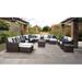 River Brook 17 Piece Rattan Sectional Seating Group w/ Cushions Synthetic Wicker/All - Weather Wicker/Wicker/Rattan | Outdoor Furniture | Wayfair