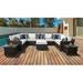 River Brook 12 Piece Rattan Sectional Seating Group Synthetic Wicker/All - Weather Wicker/Wicker/Rattan | Outdoor Furniture | Wayfair