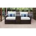 Lark Manor™ Aelwen 3 Piece Outdoor Rattan Seating Group Synthetic Wicker/All - Weather Wicker/Wicker/Rattan in Brown | Wayfair