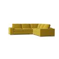 Yellow Reclining Sectional - Winston Porter Brann 120" Wide Symmetrical Corner Sectional | 28 H x 120 W x 120 D in | Wayfair