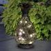 Exhart Solar Pineapple Lantern w/ Fifteen LED Firefly String Lights | 14 H x 6.63 W x 6.63 D in | Wayfair 13534-RS