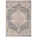 Blue/White 26 x 0.2 in Indoor Area Rug - Bungalow Rose Mea-Mebara Oriental Blue/Ivory Area Rug Polyester | 26 W x 0.2 D in | Wayfair