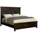 Gracie Oaks Edgecliff Solid Wood Bed Wood in Brown | 64 H x 81.5 W x 90.25 D in | Wayfair 53AA052E3A2E4120B689A219D1A2A7EC