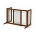 Richell Free Standing Pet Gate Wood (a more stylish option)/Metal (a highly durability option) in Brown, Size 20.1 H x 40.2 W x 17.7 D in | Wayfair