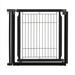 Richell Convertible Door Panel Free Standing Pet Gate Wood (a more stylish option) in Gray | 31.5 H x 33.9 W x 1.4 D in | Wayfair 30002