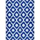 Blue/White 60 x 1 in Area Rug - Canora Grey Mendell Geometric Dark Navy Indoor/Outdoor Plastic Straw Rug Polypropylene | 60 W x 1 D in | Wayfair