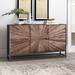 Loon Peak® Irnerio 59" Wide Mango Wood Buffet Table Wood in Brown/Gray | 34 H x 59 W x 15 D in | Wayfair B384801C00D142829878BE7A174F3262