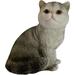 August Grove® Wordsworth Calico Cat Sculpture Resin in Gray | 2 H x 1.75 W x 2.75 D in | Wayfair 8BE0C66FF2EA4B6FA0D93CF558E733F0