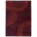 Indigo 66 x 0.5 in Area Rug - Orren Ellis Abstract Handmade Tufted Plum Area Rug Cotton/Wool | 66 W x 0.5 D in | Wayfair KUI1390 7373737