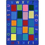 Blue 64 x 0.5 in Area Rug - Joy Carpets My Space Abstract Tufted Area Rug Nylon | 64 W x 0.5 D in | Wayfair 1865C
