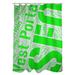 ArtVerse Rain Cites City Barhood Districts Single Shower Curtain Polyester in Green/Gray | 74 H x 71 W in | Wayfair CIT227-SCDGSC