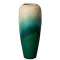 Emissary Home and Garden Tall Jar, Green Cascade 16X36"H Ceramic in White | 36 H x 16 W x 16 D in | Wayfair 06402GC