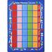 Blue/Green 64 x 0.5 in Area Rug - Joy Carpets Educational Geometric Tufted Blue/Red/Green Area Rug Nylon | 64 W x 0.5 D in | Wayfair 1627C