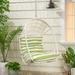 Bayou Breeze Berkshire Porch Swing Polyester in Green | 46.25 H x 34.5 W x 25 D in | Wayfair 9F131B0CE37E44219B5B22B99CB9A01F