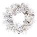 The Twillery Co.® Odaniel Flocked Atka Artificial Christmas Wreath Traditional Faux in Green | 24 H x 24 W x 3 D in | Wayfair