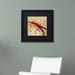 Gracie Oaks 'Orange Hat Purple Feathers' Framed Painting Print on Canvas Canvas | 11 H x 11 W x 0.5 D in | Wayfair 170B77E4463F4D7EABB1E7FECD6BC288