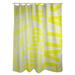 ArtVerse Rain Cites City Barhood Districts Single Shower Curtain Polyester in Gray/Yellow | 74 H x 71 W in | Wayfair CIT056-SCDGSC