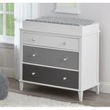 Little Seeds Monarch Hill Poppy Changing Table Dresser Wood in Gray/White | 35.3 H x 35.6 W x 19.1 D in | Wayfair 6842321COM