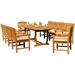 Rosecliff Heights Mateer 7 Piece Teak Outdoor Dining Set Wood/Metal in Brown | 94 W x 40 D in | Wayfair 9EAEE398527D42029B2AB952BBEBC3CE