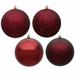 Andover Mills™ Holiday Décor Ball Ornament Plastic in Red | 2.4 H x 2.4 W x 2.4 D in | Wayfair THDA1403 41505601