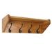 Charlton Home® Kyser Wall Mounted Coat Rack Wood/Metal in Brown | 8.5 H x 24.75 W x 9 D in | Wayfair 72C3F85FC35B4A618F6C984DC3712DD2